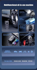 Starter auto portabil 3000A cu compresor aer si power bank multifunctional