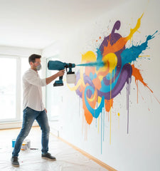 Pistol pentru Vopsit Profesional Fără Fir 48V, 210W – Rezervor 800 ml