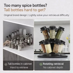 Suport pentru Condimente cu 12 Borcane și Capace Detașabile
