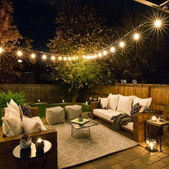 Ghirlandă Luminoasă Exterior 10m cu 20 Becuri LED E27 pentru Terasă și Grădină - imagine 8