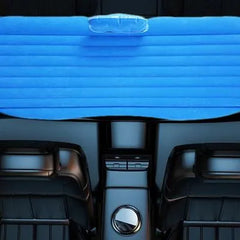 Saltea Gonflabilă pentru Mașină cu 2 Perne, Pompă Electrică și Kit Reparație