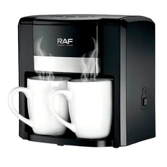 Mini Cafetieră Electrică, 600W, Cană din Sticlă, Filtru Reutilizabil, Design Compact