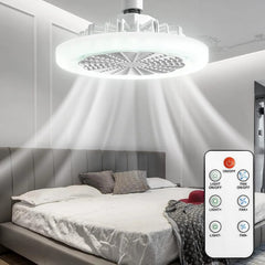 Lampa LED cu ventilator 30W si telecomanda pentru confort si iluminare - imagine 2