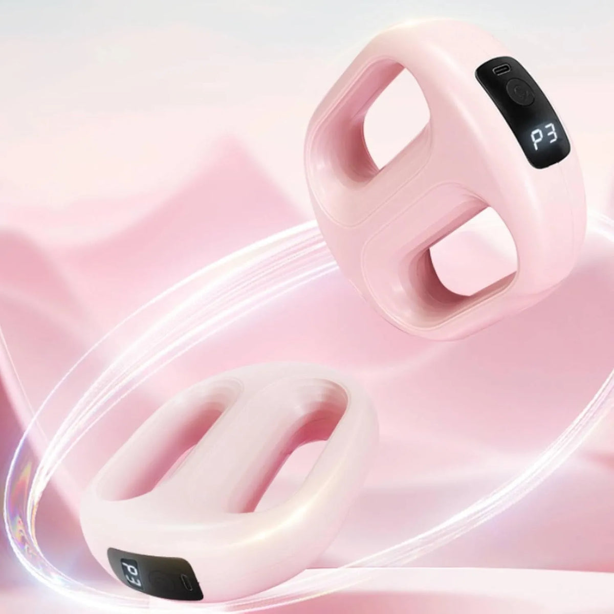 Aparat de Masaj Fascia Hoop Reincarcabil cu Display si Control prin Butoane