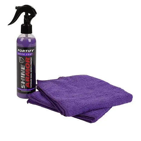 Kit Întreținere Auto 3 în 1 – Ceară Lichidă Shine Armor 236 ml + Lavetă Microfibră