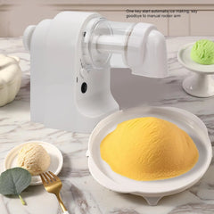 Concasor electric de gheață 20W cu încărcare USB și lame inox, alb