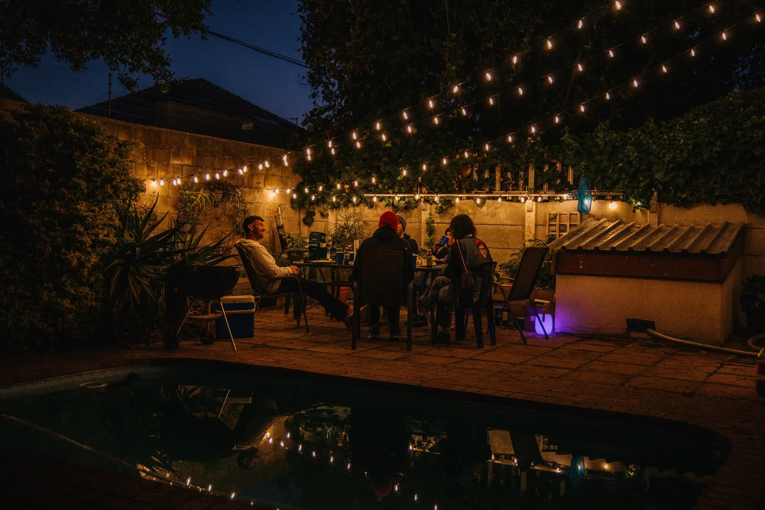 Ghirlandă Luminoasă Exterior 20m cu 40 Becuri LED E27 pentru Terasă și Grădină - imagine 3