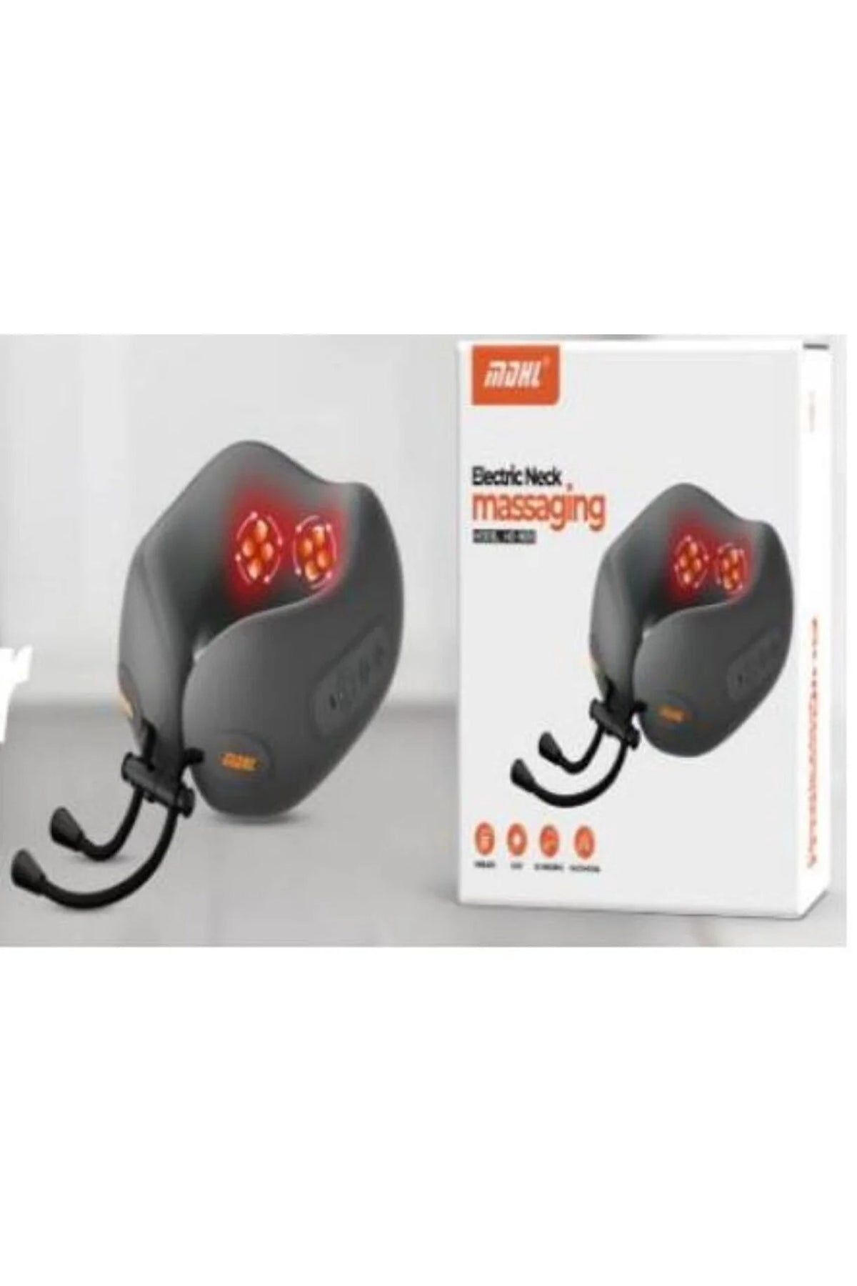 Perna de masaj cervical electrica cu functie de incalzire pentru relaxare profunda - imagine 3