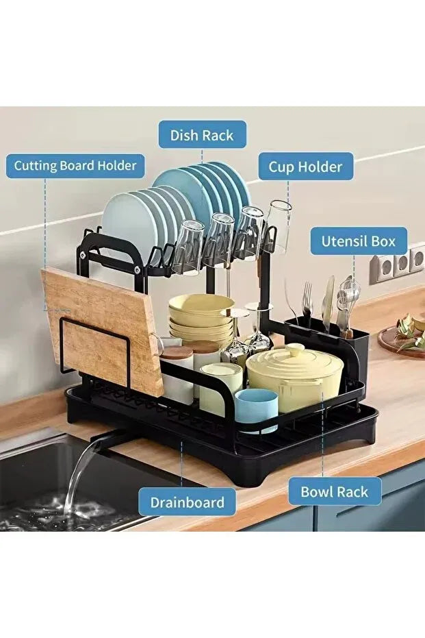 Scurgator de vase cu 2 nivele, multifunctional pentru bucatarie