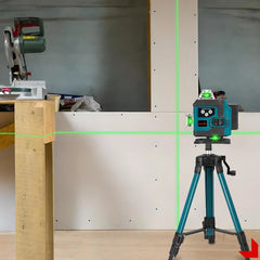 Nivelă Laser Profesională 3D cu 16 Linii Verzi – Precizie Ridicată și Autonivelare