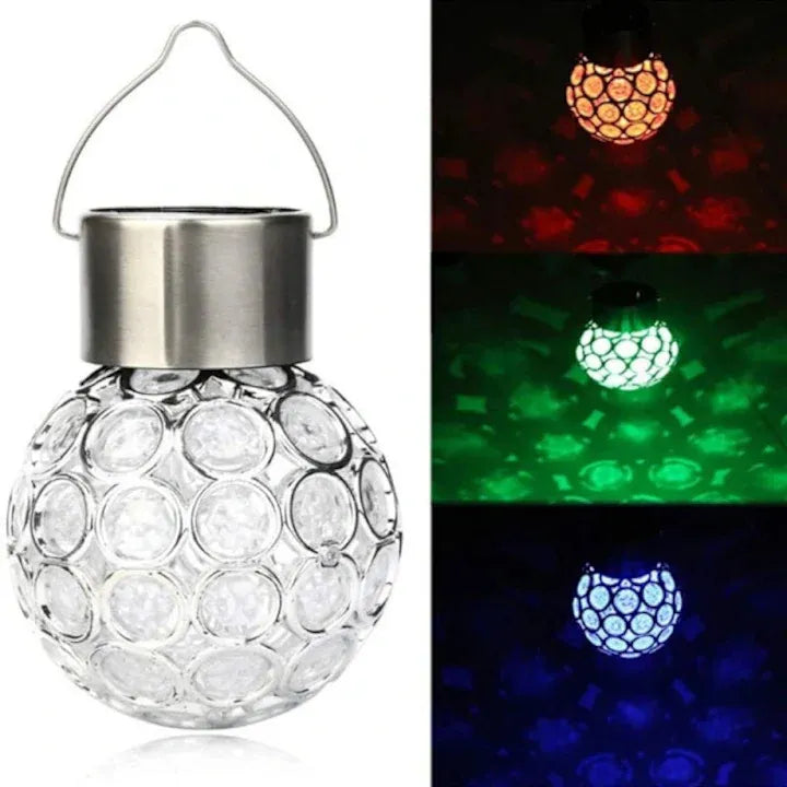 Lampă Solară LED Decorativă Tip Balon, Iluminare Multicoloră RGB, Rezistentă la Apă, pentru Grădină și Terasă - imagine 2