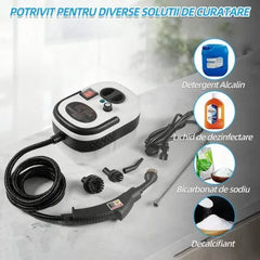 Aparat de Curățat cu Abur, 2500W, Rezervor 1L, 14 Accesorii, Presiune Înaltă,