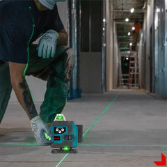 Nivelă Laser Profesională 3D cu 16 Linii Verzi – Precizie Ridicată și Autonivelare