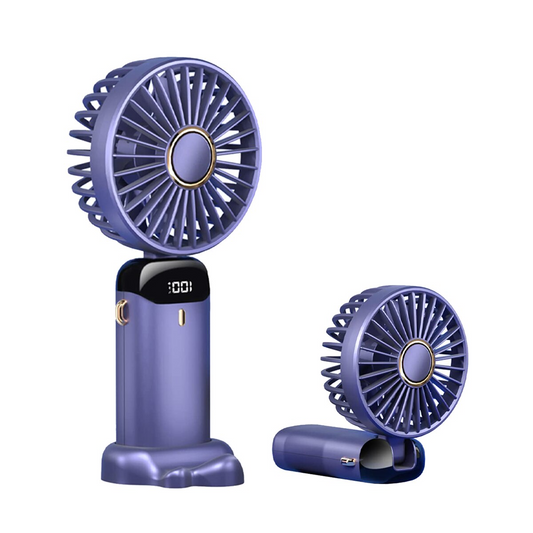 Ventilator portabil 3in1 cu 5 viteze si afisaj LED pentru racorire eficienta
