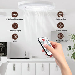 Lampa LED cu ventilator 30W si telecomanda pentru confort si iluminare - imagine 5
