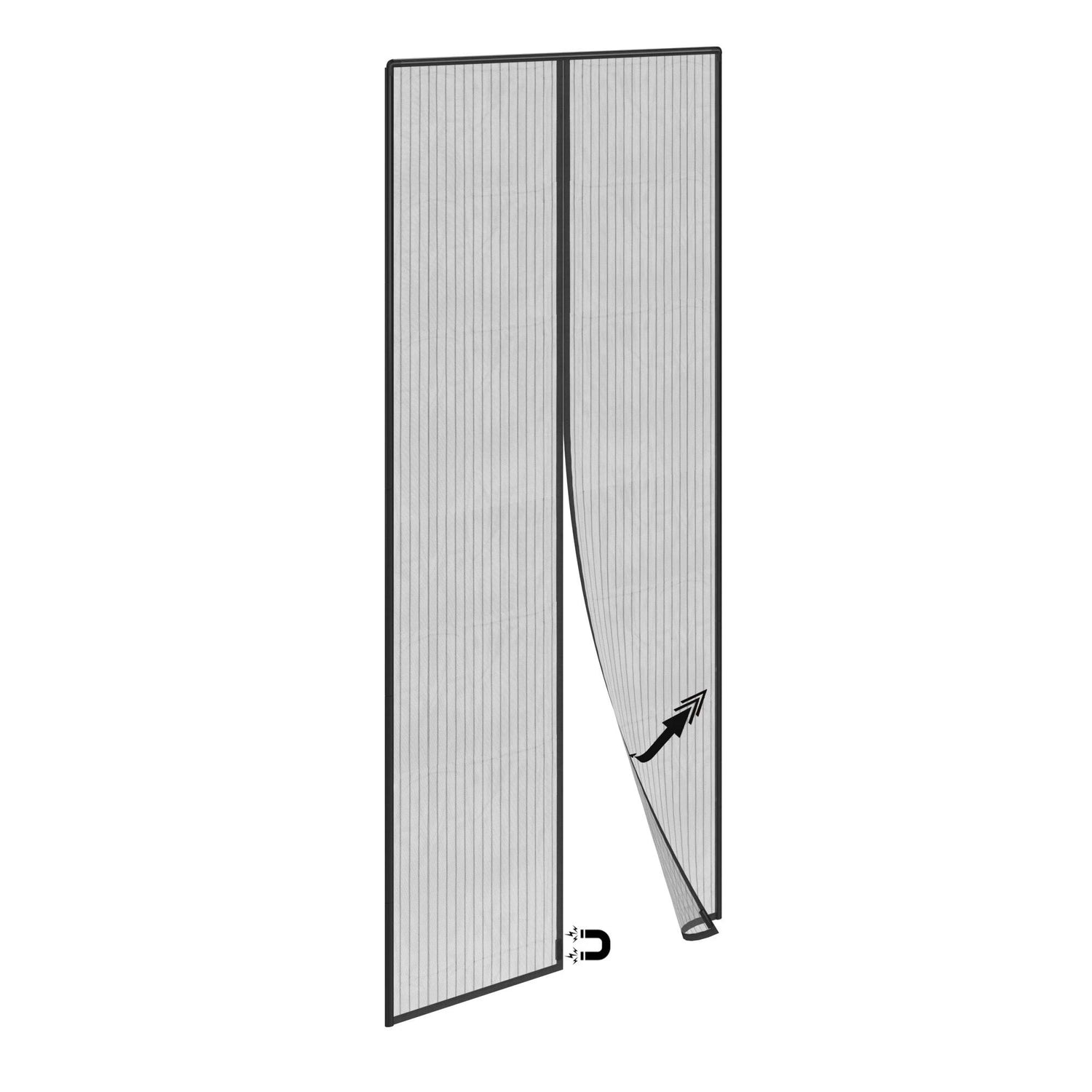 Plasă Ușă Magnetică Anti-Țânțari 210x100 cm, Montaj Rapid - imagine 6