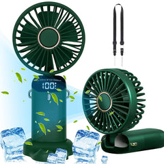 Ventilator portabil 3in1 cu 5 viteze si afisaj LED pentru racorire eficienta