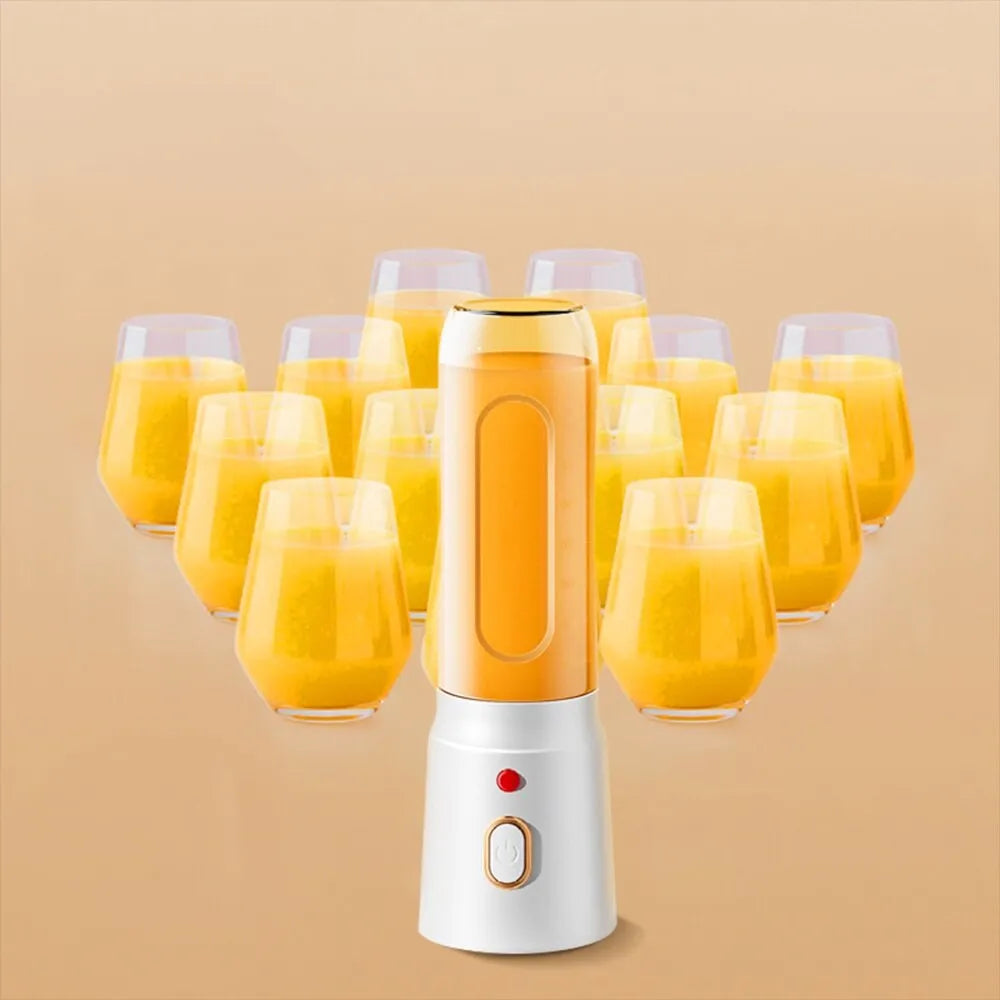 Set blender portabil 40W, 10 lame, 1500mAh, alb - imagine 6