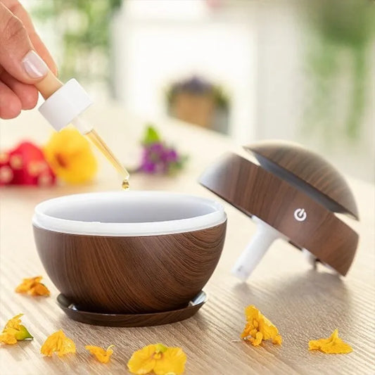 Umidificator Ultrasonic și Difuzor de Uleiuri Esențiale 200 ml