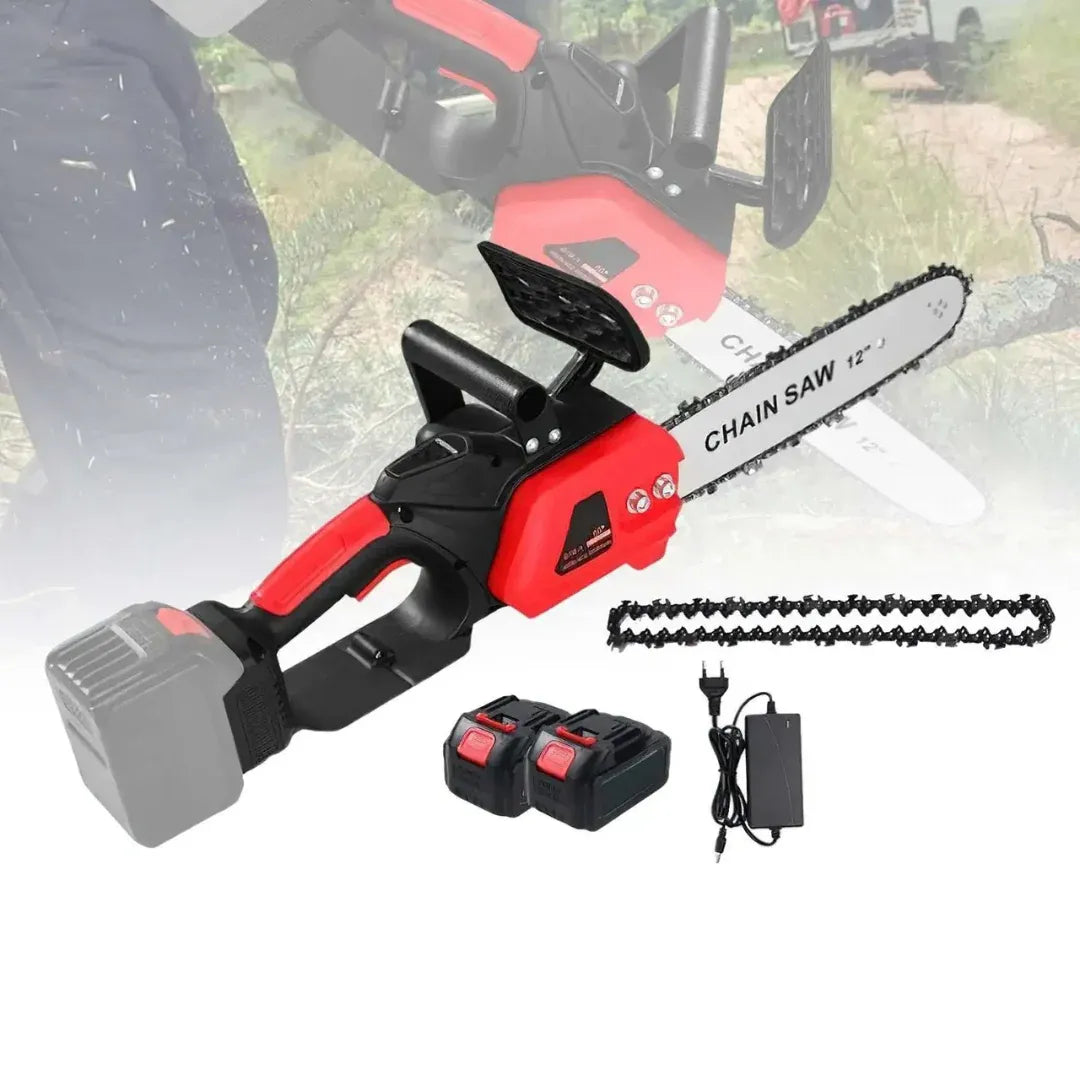 Drujbă cu Lanț 12 Inch, 48V, 2 Acumulatori Lithium, 1200W, 4800RPM - imagine 2