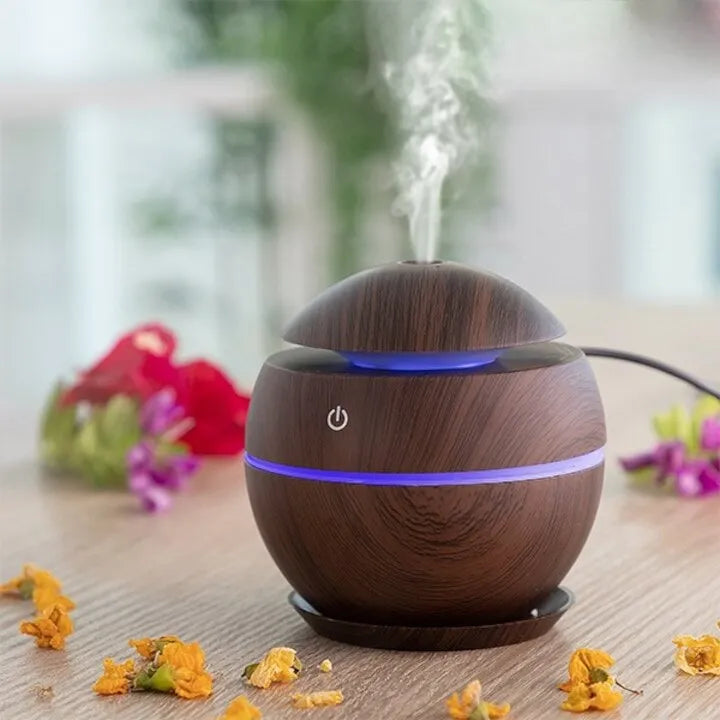Umidificator Ultrasonic și Difuzor de Uleiuri Esențiale 200 ml