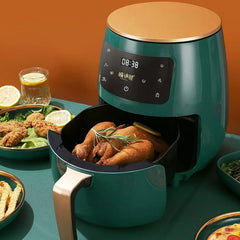 Friteuză cu Aer Cald 6L – 2400W, Touch LCD, Gătit Sănătos fără Ulei