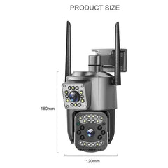Cameră de Supraveghere Wi-Fi 8MP cu Lentilă Dublă Zoom 10X