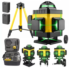 Nivelă Laser Profesională 4D cu 16 Linii Verzi – Precizie Ridicată și Autonivelare