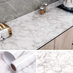 Autocolant marmura autoadeziv gri deschis pentru decor modern