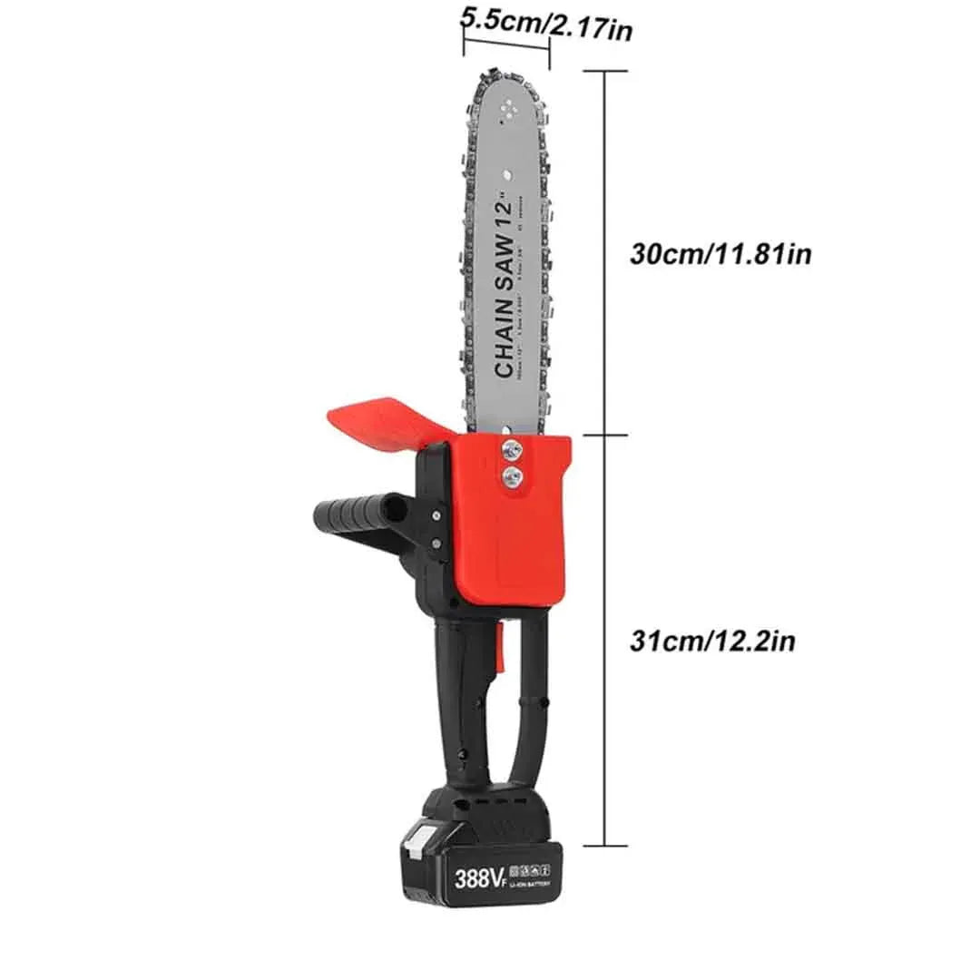 Drujbă cu Lanț 12 Inch, 48V, 2 Acumulatori Lithium, 1200W, 4800RPM - imagine 6