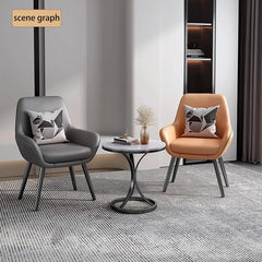Masa Rotunda Dining Mid Century Modern - 70x55 cm, Negru
