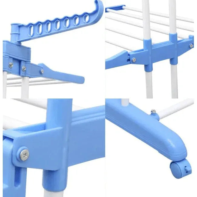 Uscător Rufe Vertical Pliabil 170 cm cu Suport pentru Umerașe - imagine 4