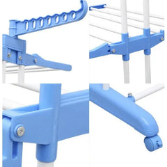 Uscător Rufe Vertical Pliabil 170 cm cu Suport pentru Umerașe - imagine 4