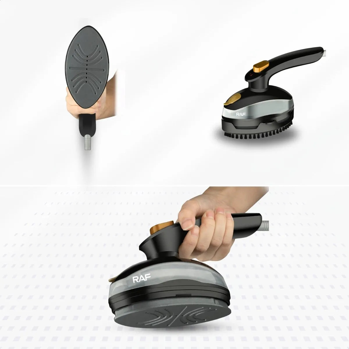 Aparat de Călcat Vertical cu Abur Portabil, 800W, Rezervor 95ml, Mâner Rotativ 90°, Încălzire Rapidă - imagine 4