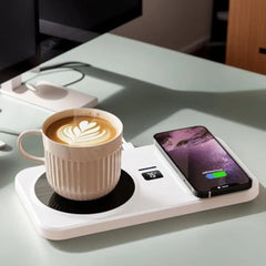 Încălzitor Electric pentru Cană cu Încărcare Wireless – Control Inteligent al Temperaturii