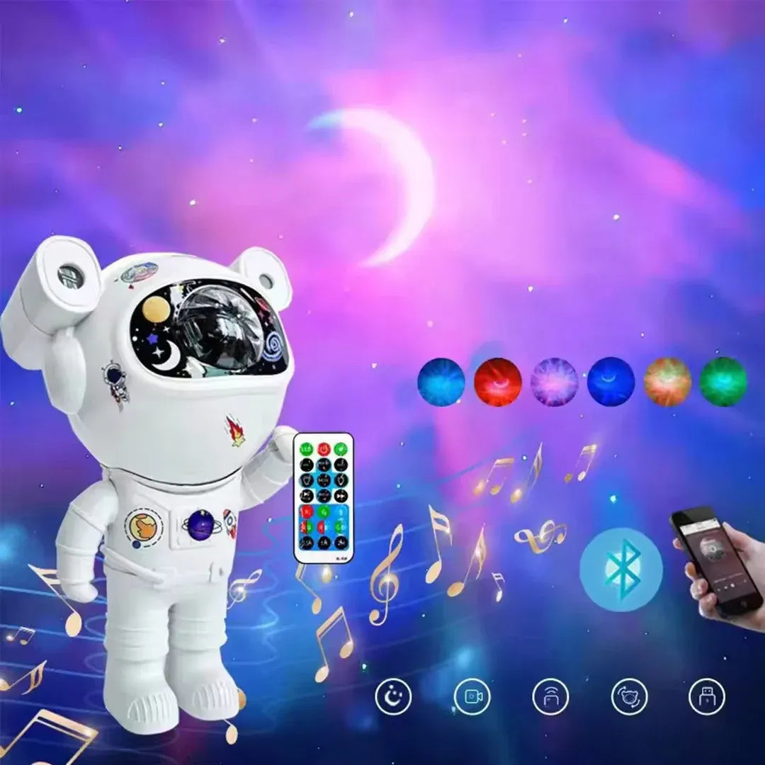 Proiector LED Astronaut cu Sunete, Lumini și Conexiune Bluetooth - imagine 10