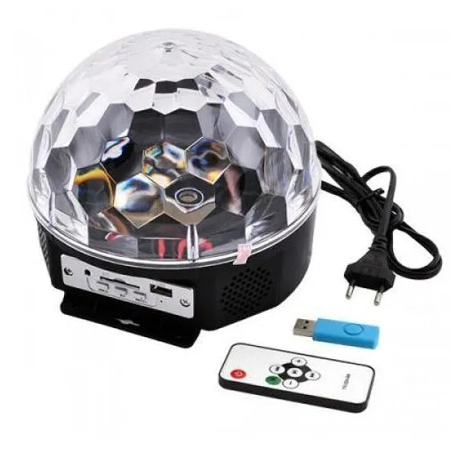 Proiector Disco LED Magic Ball cu Telecomandă și Redare Audio MP3 - imagine 2