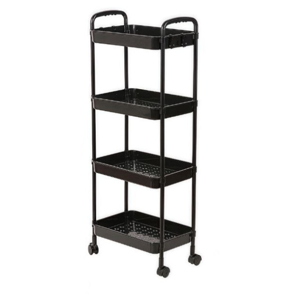 Cărucior Organizator Multifuncțional cu 4 Niveluri și Roți