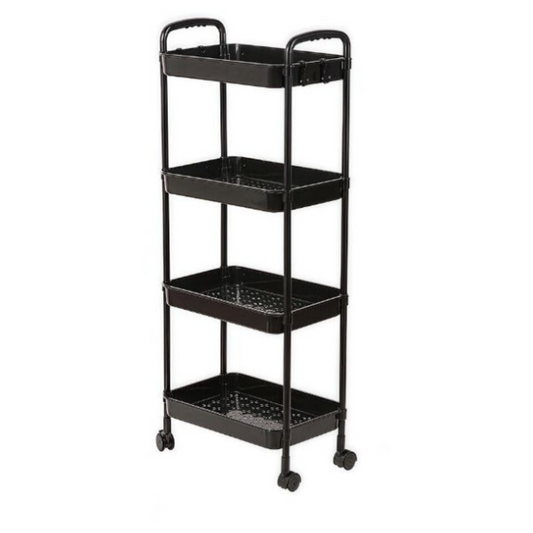 Cărucior Organizator Multifuncțional cu 4 Niveluri și Roți