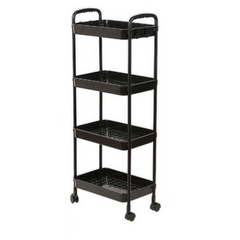 Cărucior Organizator Multifuncțional cu 4 Niveluri și Roți