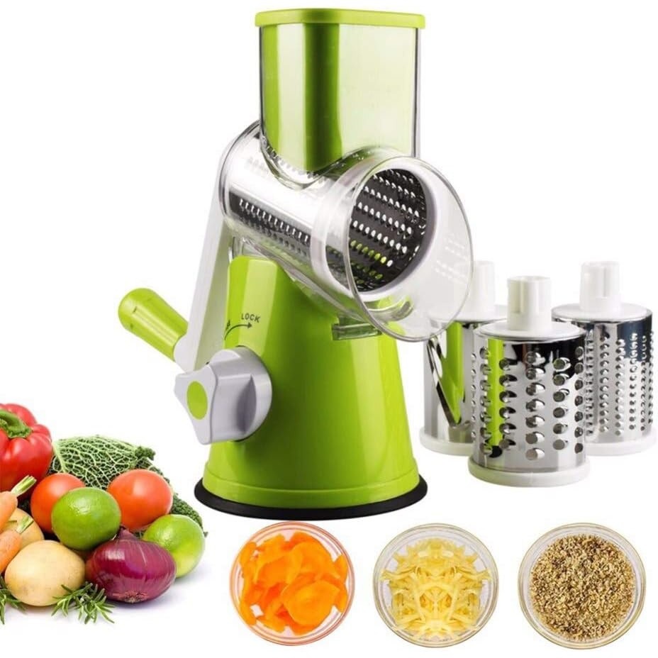 Razatoare rotativa manuala cu 3 lame din inox pentru taiere rapida - imagine 8