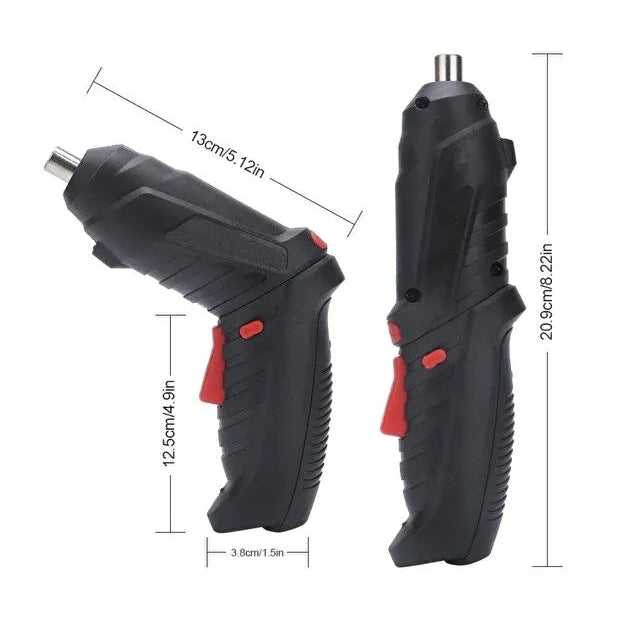 Set Șurubelniță Electrică cu Acumulator 600mAh, 3Nm, 27 Accesorii - imagine 4
