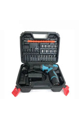 Bormașină Electrică 48V cu 2 Acumulatori, 24 Accesorii și Geantă de Transport