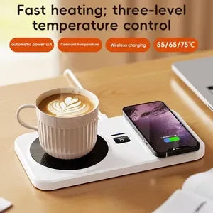 Încălzitor Electric pentru Cană cu Încărcare Wireless – Control Inteligent al Temperaturii