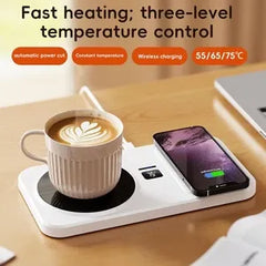 Încălzitor Electric pentru Cană cu Încărcare Wireless – Control Inteligent al Temperaturii