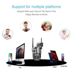Cameră de Supraveghere Wi-Fi 8MP cu Lentilă Dublă Zoom 10X