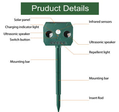 Aparat Solar Împotriva Dăunătorilor pentru Curte și Grădină