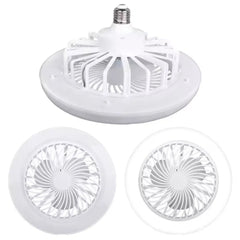 Ventilator de Tavan cu LED, Dulie E27, 30W, 3 Trepte de Viteză, Telecomandă Inclusă