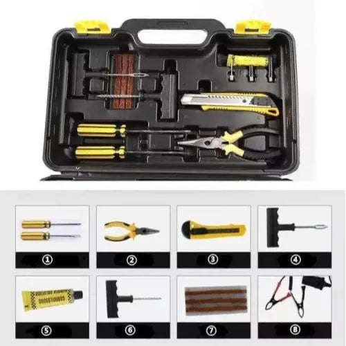 Compresor Auto 12V cu 2 Cilindri și 7 Accesorii Incluse