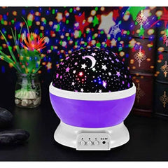 Lampa de Veghe Rotativa cu Proiector de Stele si Luna pentru Copii - imagine 4